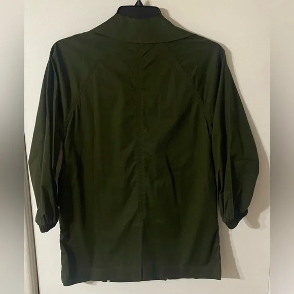 Cabi Army Green Expedition Jacket Small Double Breasted Spring Staple Cotton - Picture 8 of 8